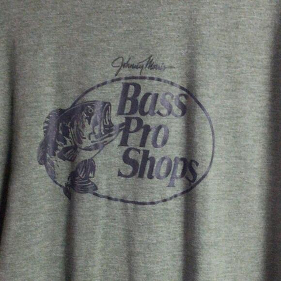 Classic BASS PRO Shops Fishing T Shirt Dad Father Green XL - Picture 2 of 4